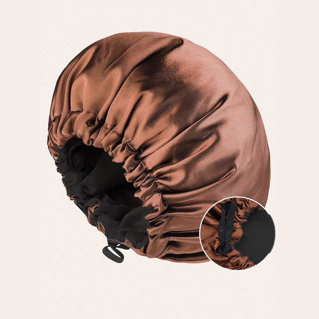 Double-layer Satin Sleeping Hat