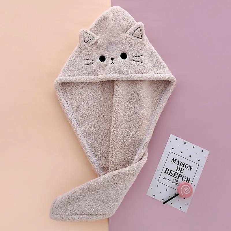 Coral Fleece Absorbent Hair Drying Towel - Hair Your Lux