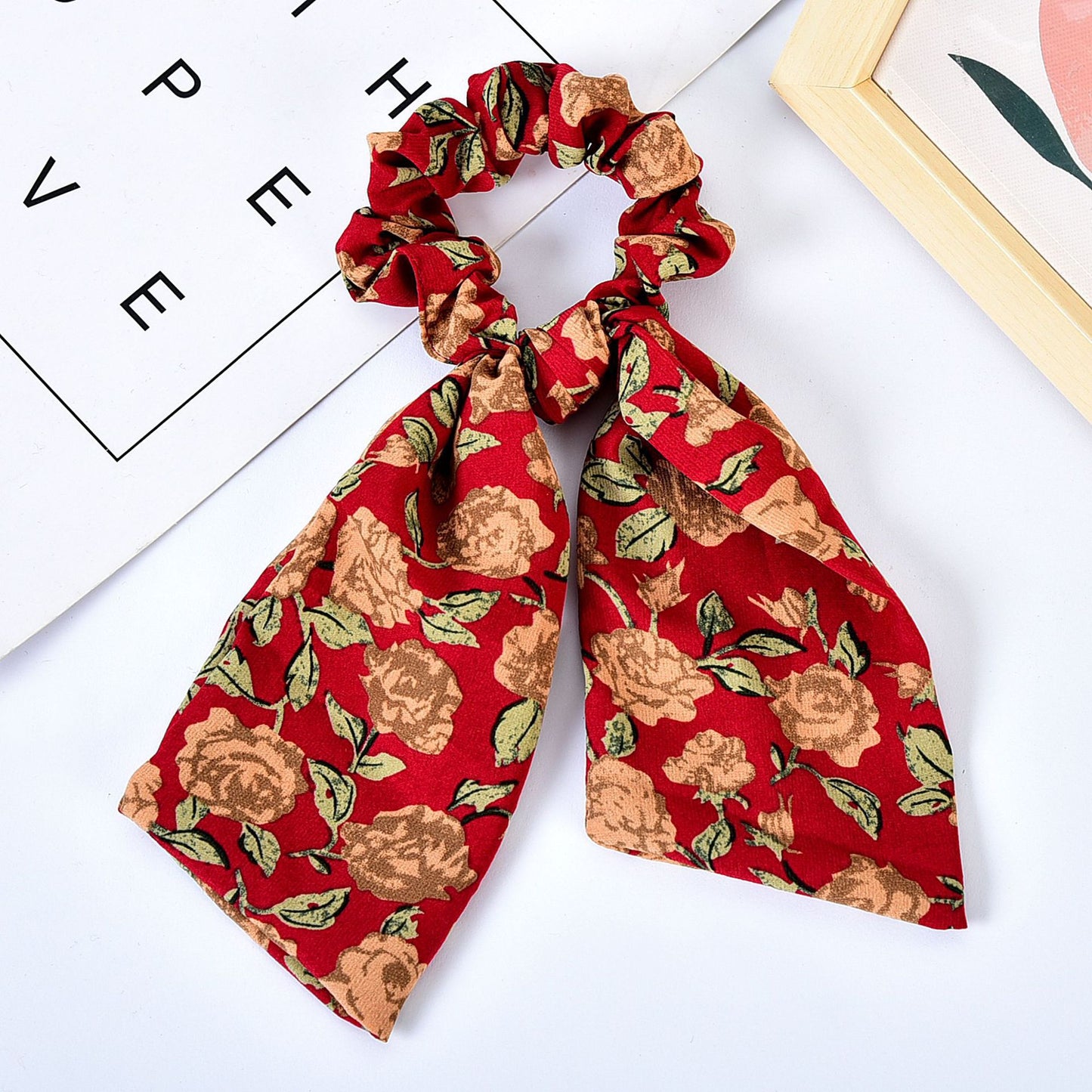 Pearl Hair Tie Broken Flower Bow Ribbon Rubber Band Hair Strap Female Hair Tie Strap Hair Accessories - Hair Your Lux