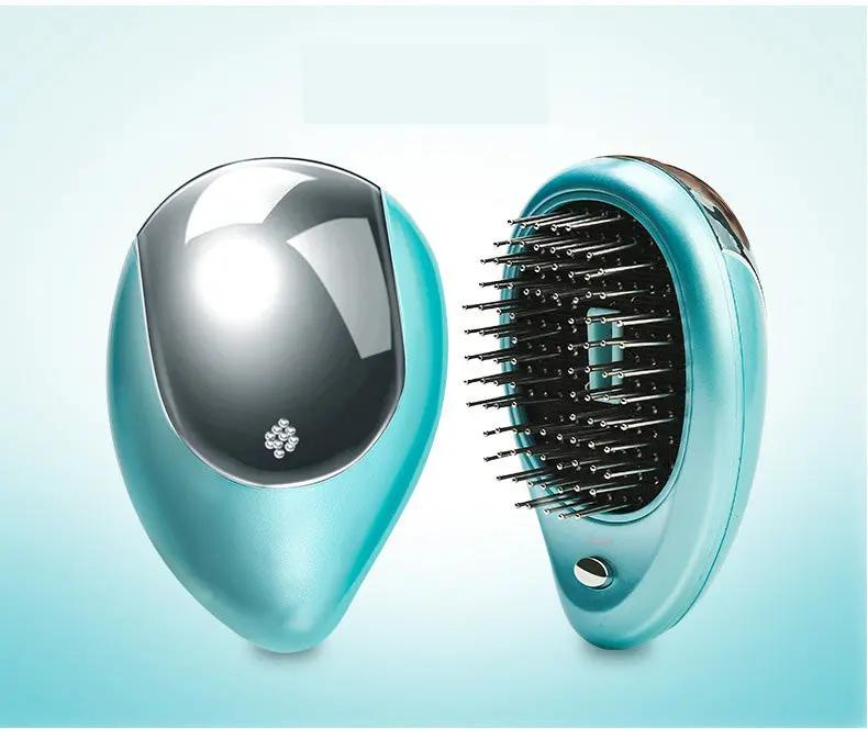 Japan'S Same Electric Vibration Massage Magnetic Massage Comb Portable Ion Hairdressing Comb - Hair Your Lux