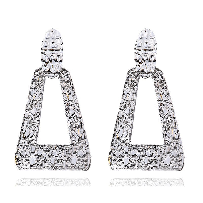 Big Vintage Earrings in Gold Silver Black Color Geometric Statement Earing Hanging Fashion Jewelry - Hair Your Lux