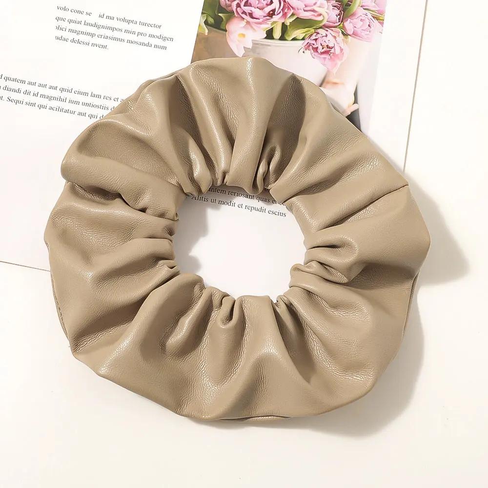 Ponytail New PU Large Intestine Hair Ring - Hair Your Lux