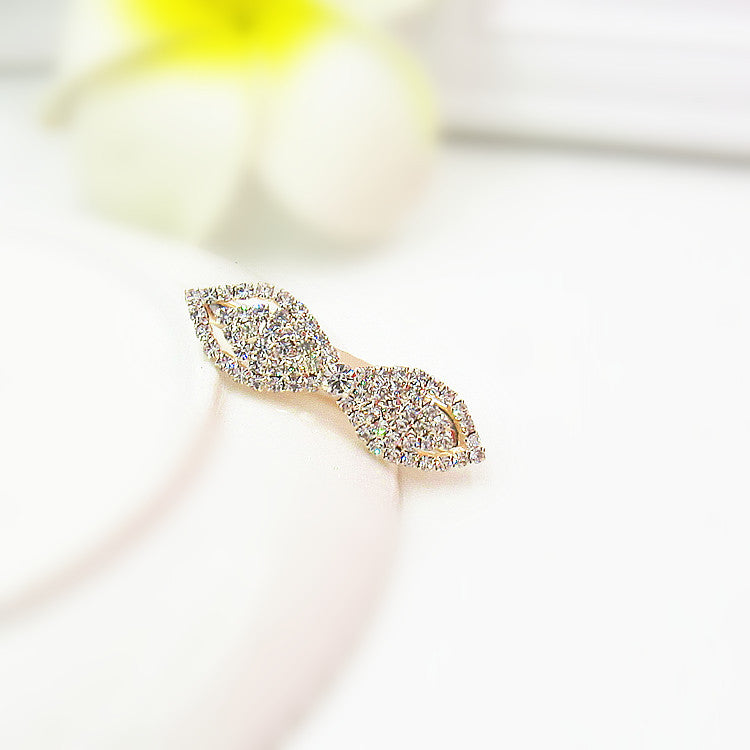 Korean Hair Accessories Rhinestone Bangs Clip - Hair Your Lux