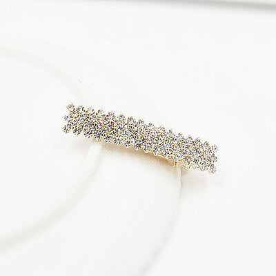 Korean Hair Accessories Rhinestone Bangs Clip - Hair Your Lux