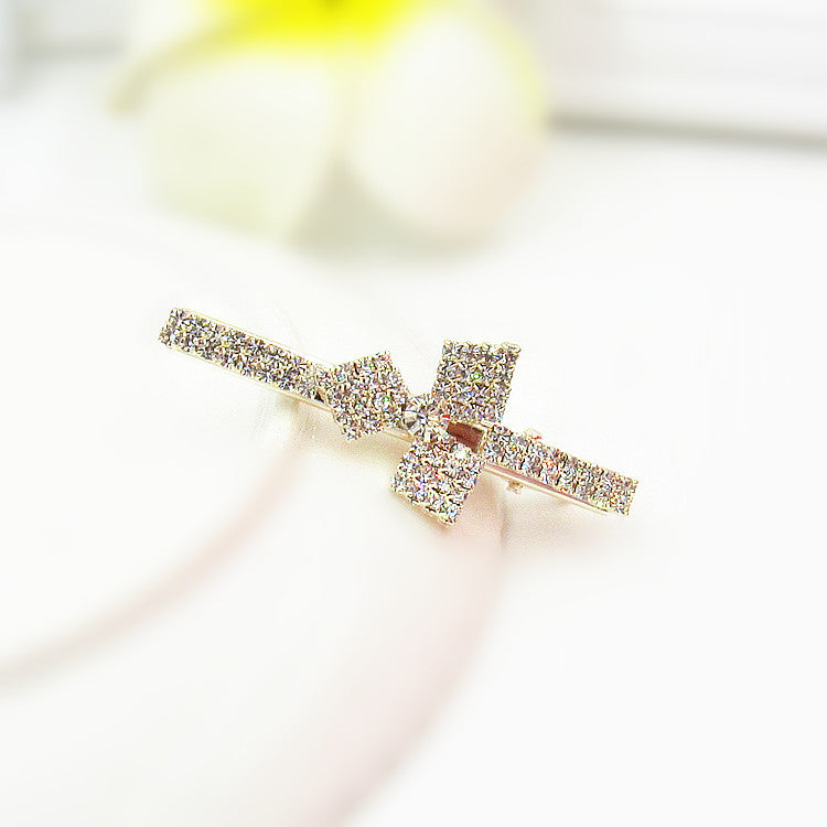 Korean Hair Accessories Rhinestone Bangs Clip - Hair Your Lux
