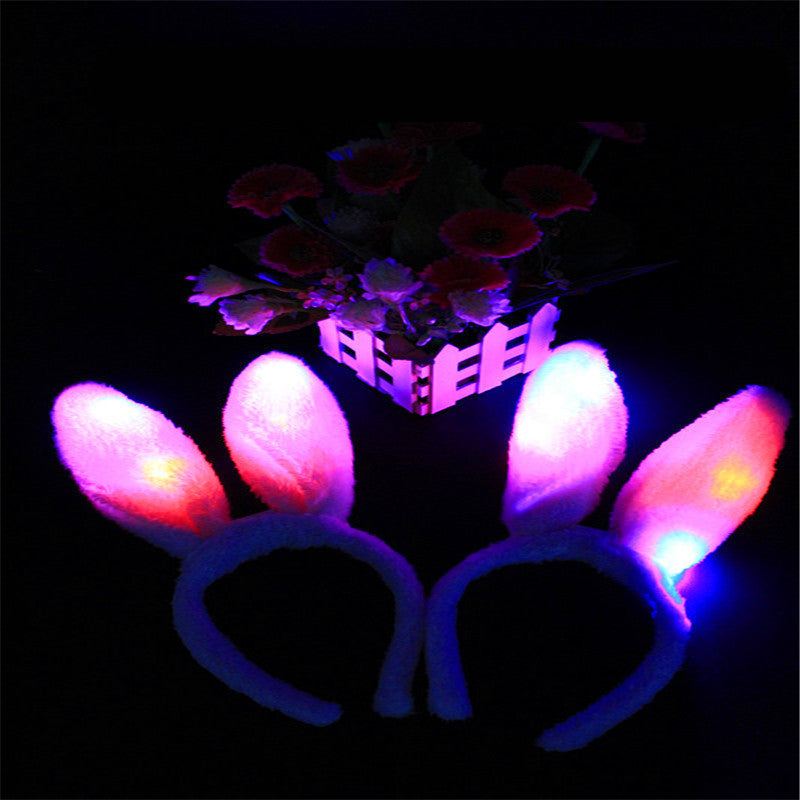 Luminous plush rabbit ears