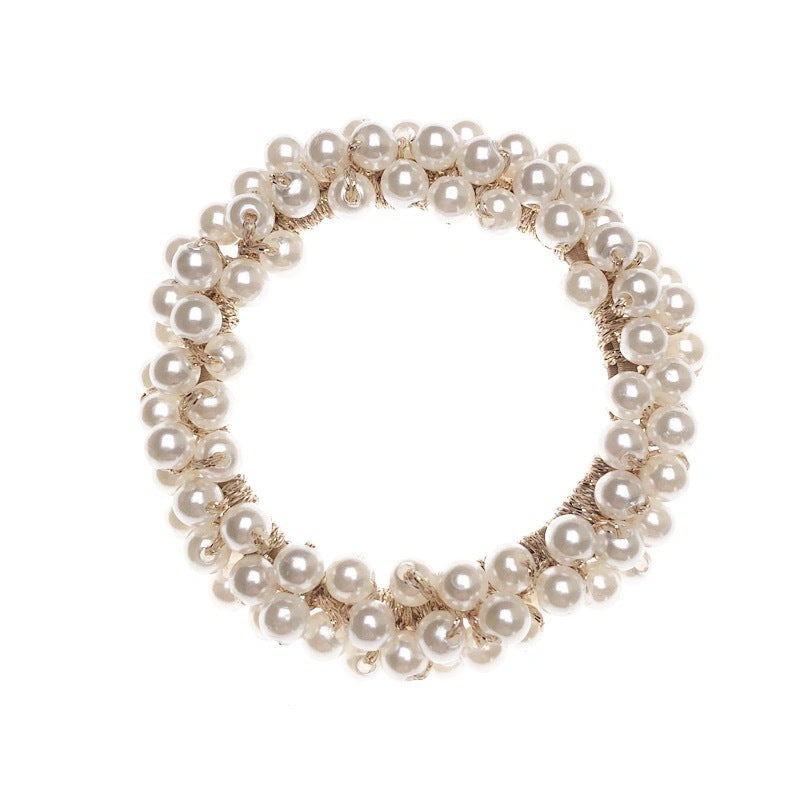 Tie Hair Rubber Band Adult Headdress Pearl Headdress Love Hair Accessories - Hair Your Lux
