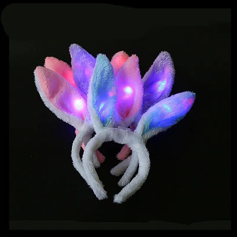 Luminous plush rabbit ears Hair Your Lux
