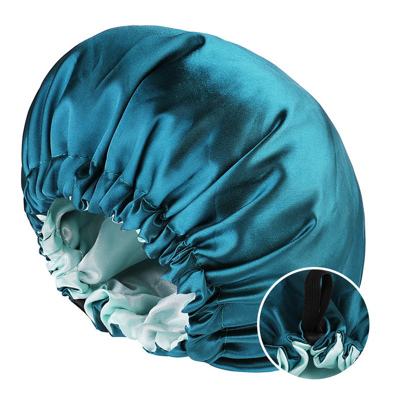 Double-layer Satin Sleeping Hat
