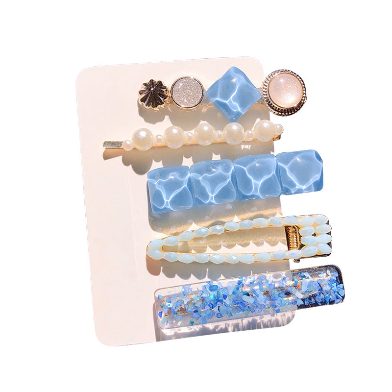 Girl's Simple Pearl Clip Set Hair Accessories - Hair Your Lux