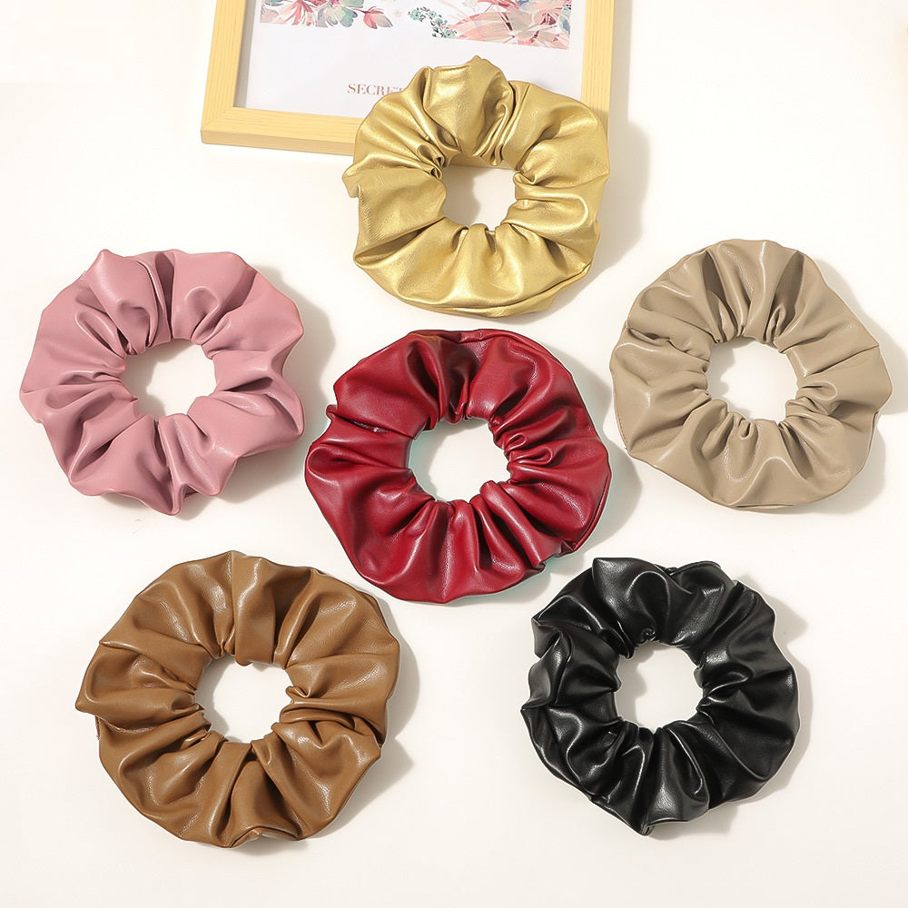 Ponytail New PU Large Intestine Hair Ring - Hair Your Lux