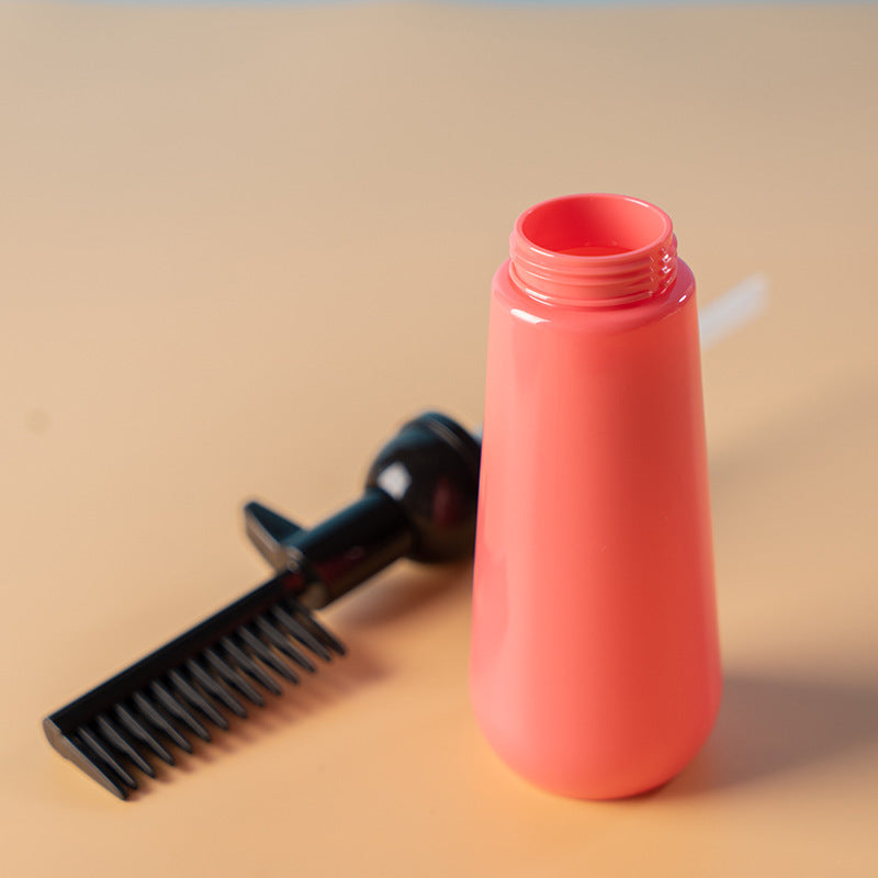 Hair Oil Dye Bottle Professional Comb Empty