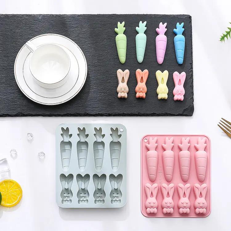 8-piece Carrot Rabbit Shape Silicone Baking Mold Hair Your Lux