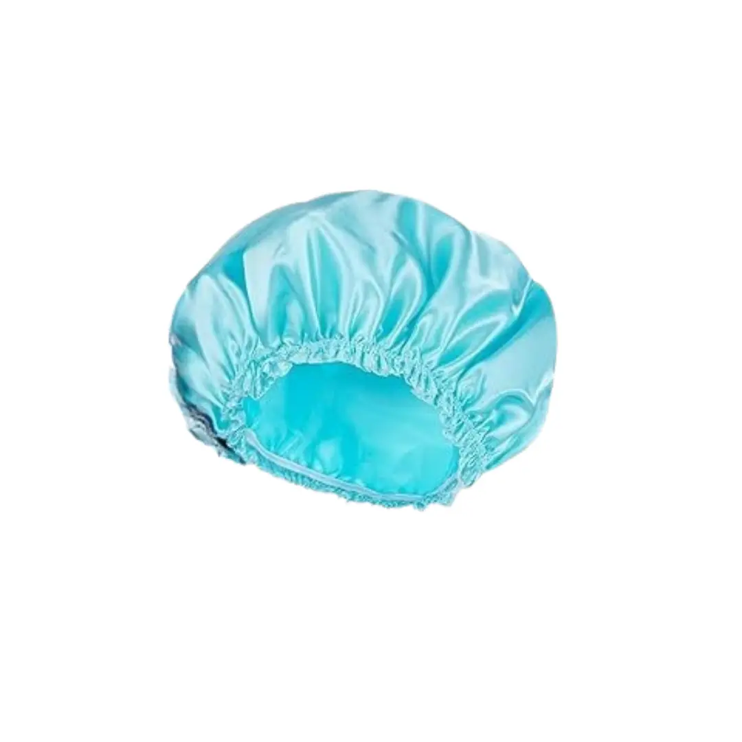 Double-layer Shower Cap Satin Long Hair Shower Cap Universal Hair Your Lux