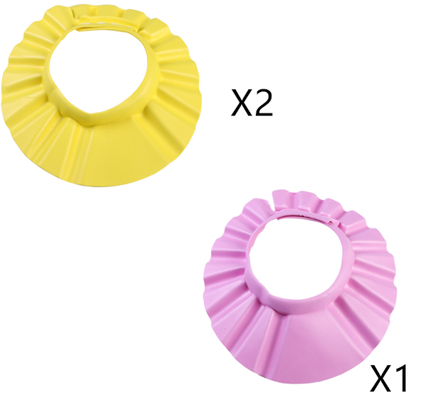 Baby Shower Cap Adjustable Waterproof Bathing Visor Cap, Soft Shower Bathing Eye Protection Hat - Hair Your Lux