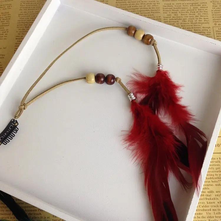Indian Feather Tassel Hair Piece Hair Your Lux
