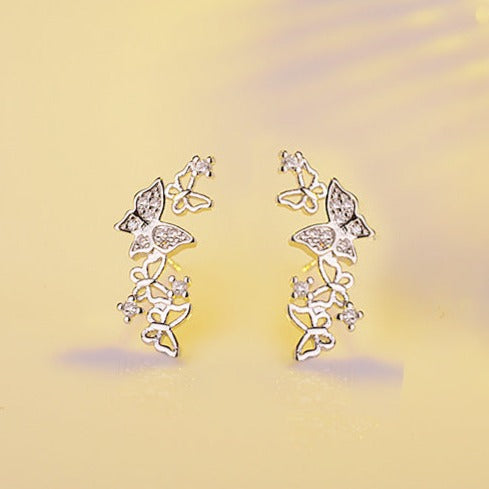 Jewelry Hot Sale Korean Bow Tie Zircon Earrings For Women Pendientes - Hair Your Lux