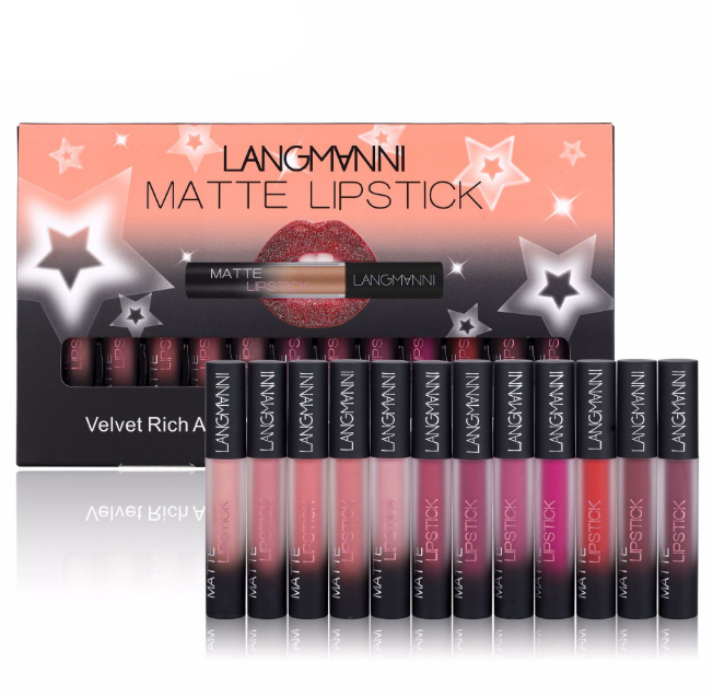 Matte Lipstick Waterproof Long-lasting Velvet Lipstick Set - Hair Your Lux