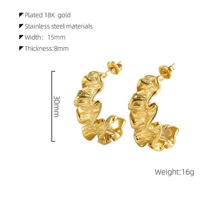 Irregular Asymmetric Ins Earrings For Women - Hair Your Lux