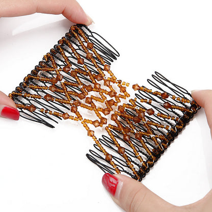 Variety hair comb hair styling wire hair styling beaded magic hair comb styling comb wholesale - Hair Your Lux