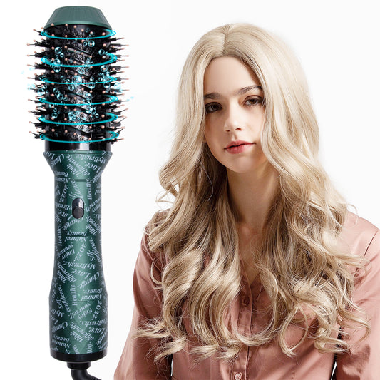 Hair Dryer Brush, Hot Air Brush With Enhanced Barrel, Blow Dryer Brush And Styler Volumize In One, Hair Dryer Multifunctional Ceramic Tourmaline Negative Ion Hot Air Styling Brush For Women - Hair Your Lux