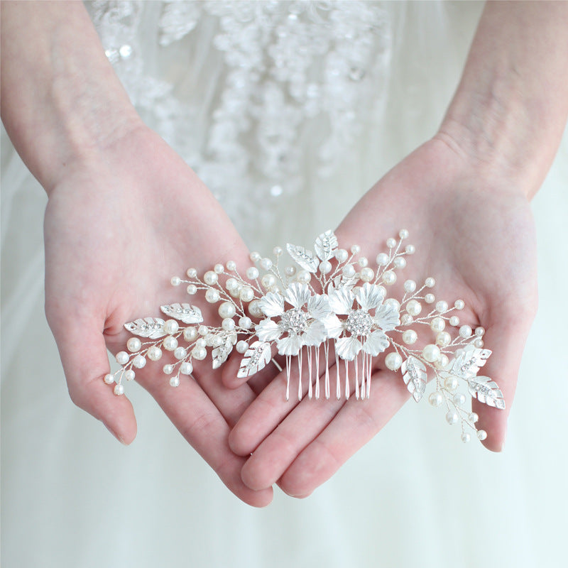 Handmade Wedding Accessory Pearl Hair Comb - Hair Your Lux