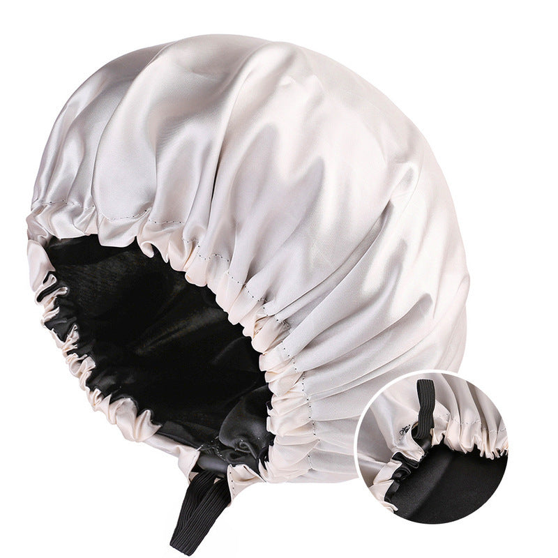 Double-layer Satin Sleeping Hat
