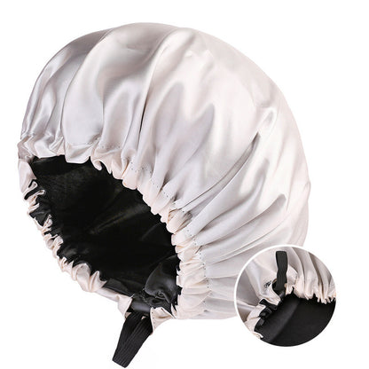 Double-layer Satin Sleeping Hat