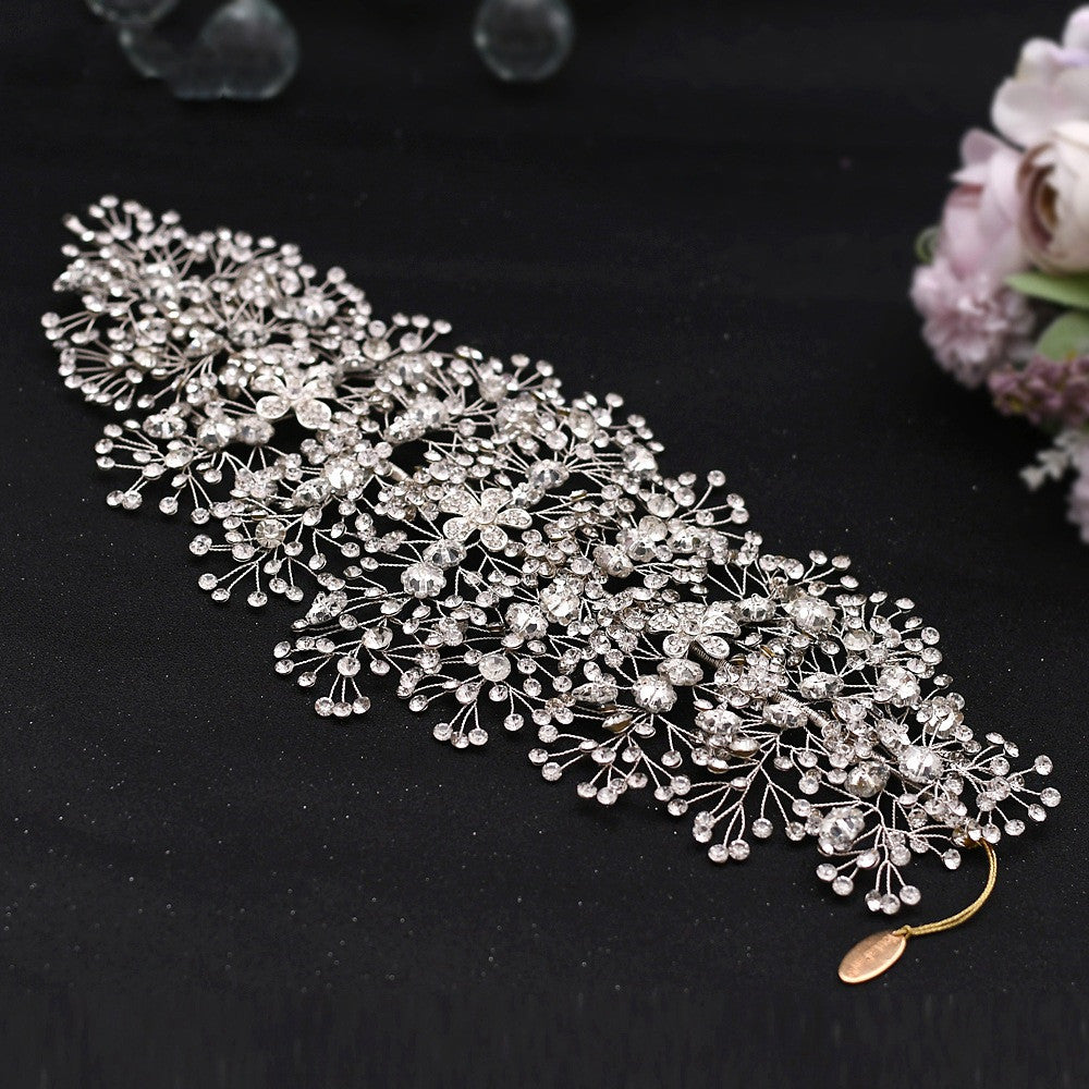 European And American Wedding Rhinestone Handmade Hair Accessories Wedding Dress - Hair Your Lux