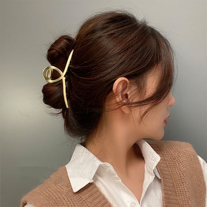 Hair Clip On The Back Of The Head With Metal Clip - Hair Your Lux