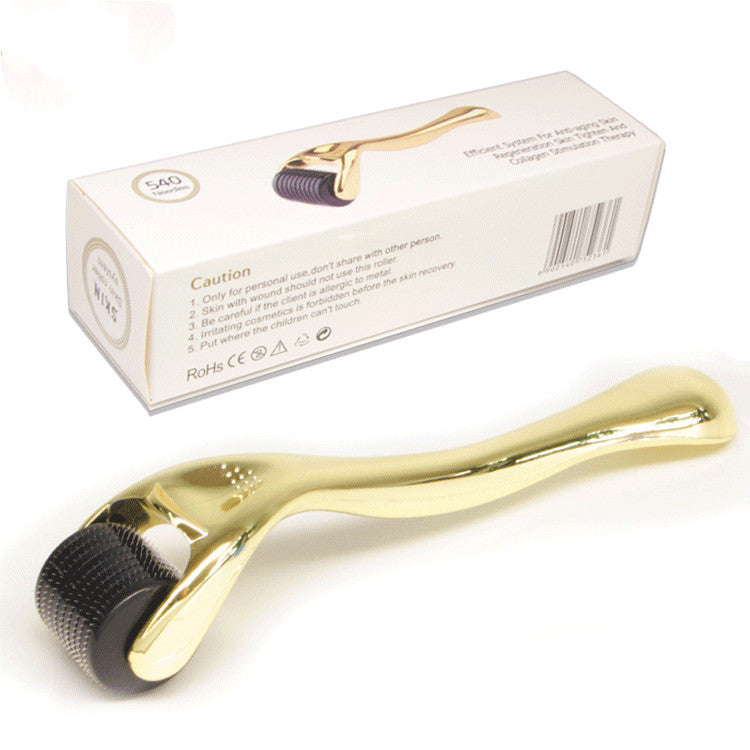 540 Microneedle Roller With Gold or Silver Handle