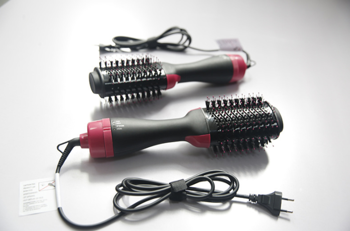 Multifunctional Hot Air Comb Amazon Cross-Border Three-In-One Hair Dryer Curler Straight Hair Comb Styling Comb - Hair Your Lux