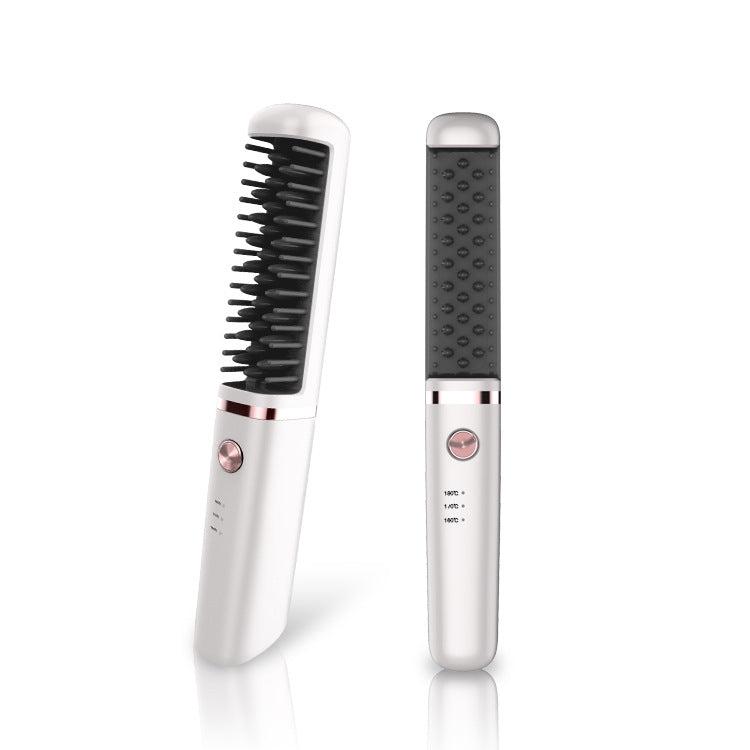 USB Rechargeable Hair Straightener Comb - Hair Your Lux