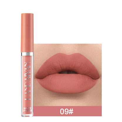 Matte Non-stick Cup Lip Gloss, Non-fading Matte Liquid Lipstick - Hair Your Lux