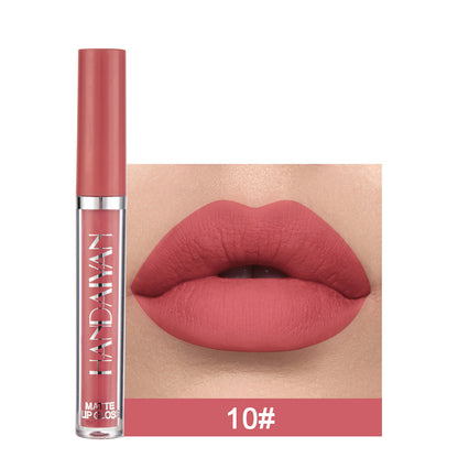 Matte Non-stick Cup Lip Gloss, Non-fading Matte Liquid Lipstick - Hair Your Lux