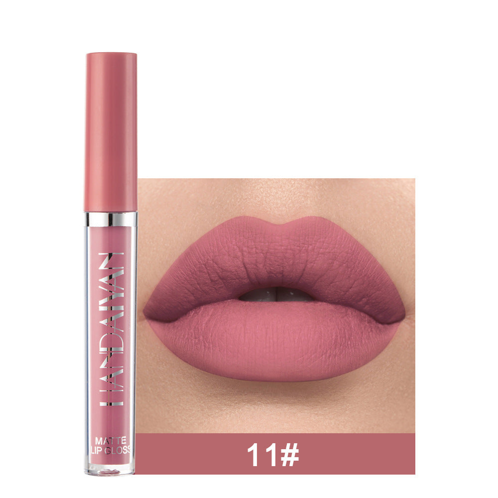 Matte Non-stick Cup Lip Gloss, Non-fading Matte Liquid Lipstick - Hair Your Lux