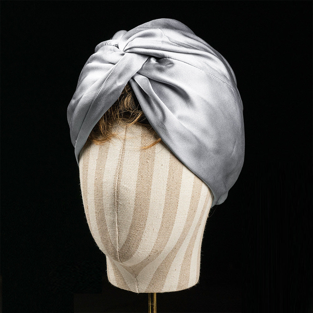 Double-layer Twisted Silk Home Cap