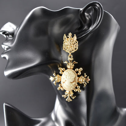 Vintage Baroque Court Earrings For Women - Hair Your Lux