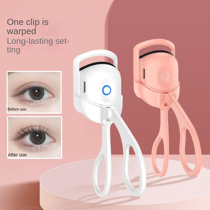 Eyelash Curler Portable Electric Heated Comb Eye Lash Long Lasting Eyelashes Curls Thermal Eyelash Curler Makeup Tools Heated Eyelash Curlers,Rechargeable Electric Eyelash Curler,Handheld Eyelash Heat - Hair Your Lux