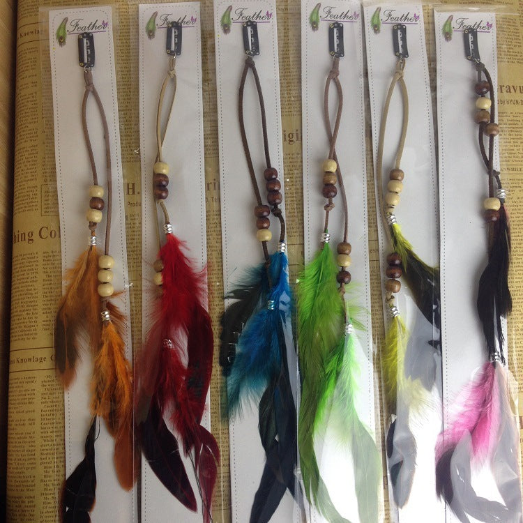 Indian Feather Tassel Hair Piece