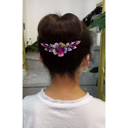 Women's Fashion Casual Rhinestone Anti-slip Hair Comb - Hair Your Lux