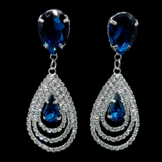 Crystal drop earrings - Hair Your Lux