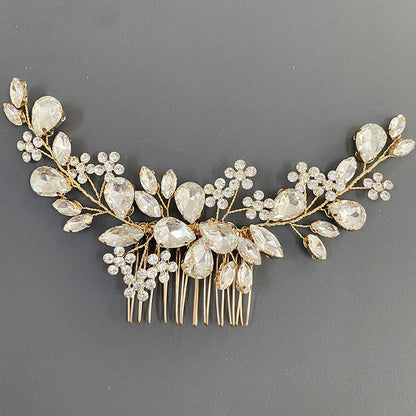 Light Luxury Fashion Hair Accessories Hair Comb Rhinestones - Hair Your Lux