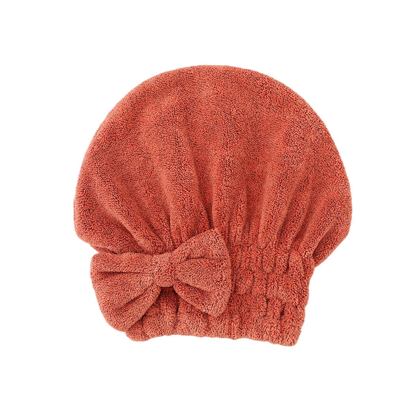 Microfiber Hair Drying Towels, Super Absorbent Turban Hair Towel Cap, Quick Dry Head Wrap With Bow-Knot Shower Cap For Curly, Long, Thick Hair & Wet Hair - Hair Your Lux