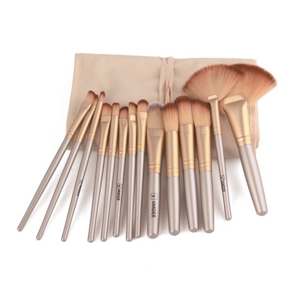 Professional 32Pcs Makeup Brush Foundation Eye Shadows Powder Blue Make Up Brushes Tools Cosmetic Bag pincel maquiagem Brushes - Hair Your Lux