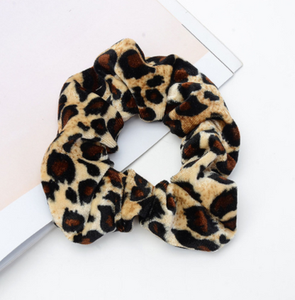 Vintage leopard spotted hair circle fabric hair accessory - Hair Your Lux