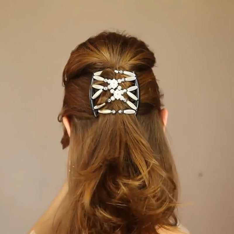 Women's hair string pearl ornament hairpin curler - Hair Your Lux
