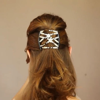 Women's hair string pearl ornament hairpin curler - Hair Your Lux