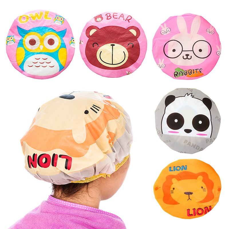 Cartoon Waterproof Shower Cap for Children in Multiple Themes - Hair Your Lux