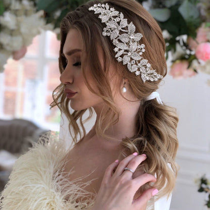 Wedding Hair Jewellery Flower Comb - Hair Your Lux